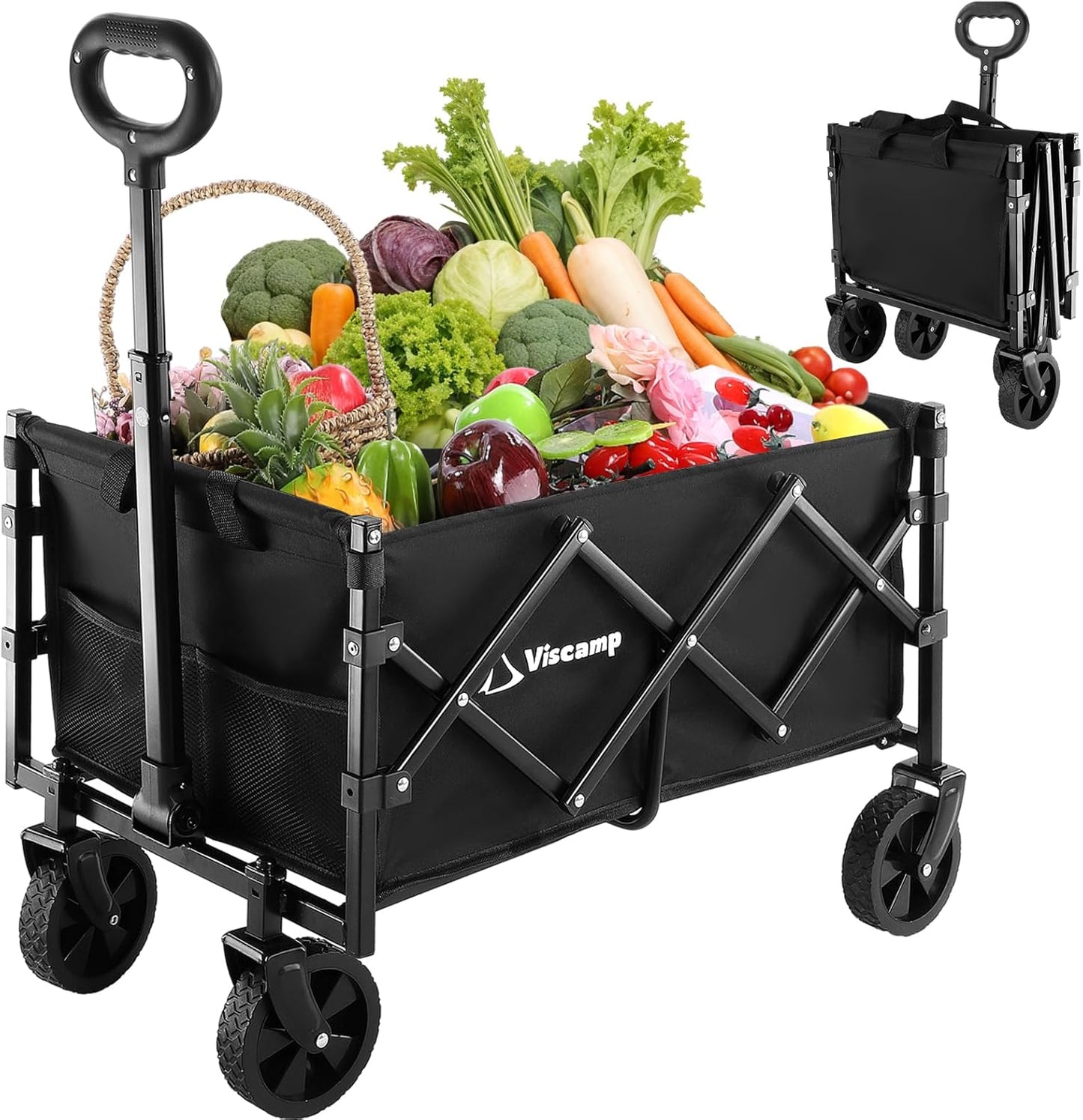 Portable 200LBS Foldable Wagon Cart - Viscamp