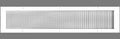 8 in x 32 in Cube Core Eggcrate Return Air Grille - High Airflow