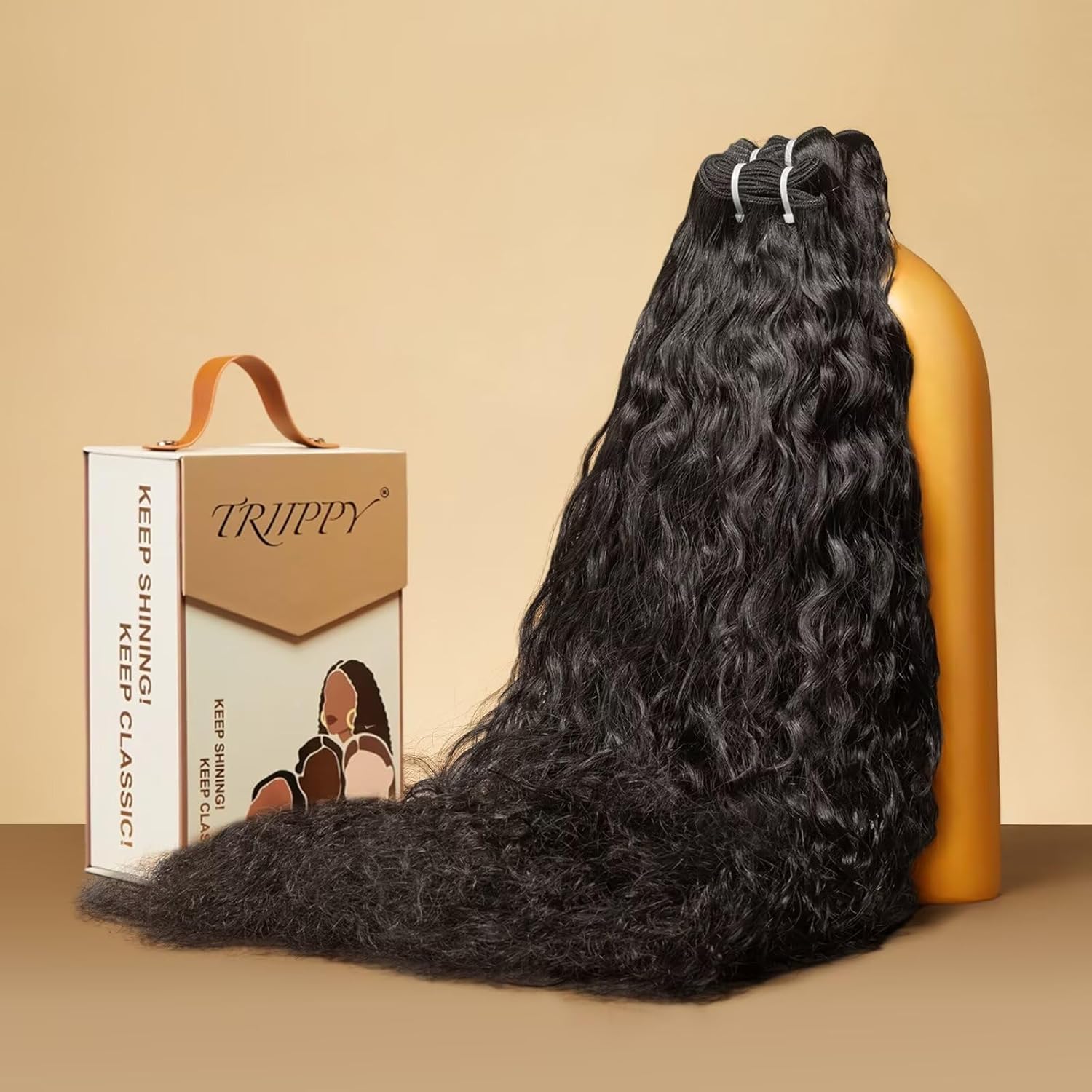 TRIIPPY Water Wave Bundles Human Hair for Effortless Style