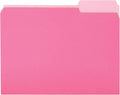 File Folders Letter Size 1/3 Cut Tab Pink 36-Pack - Colorful