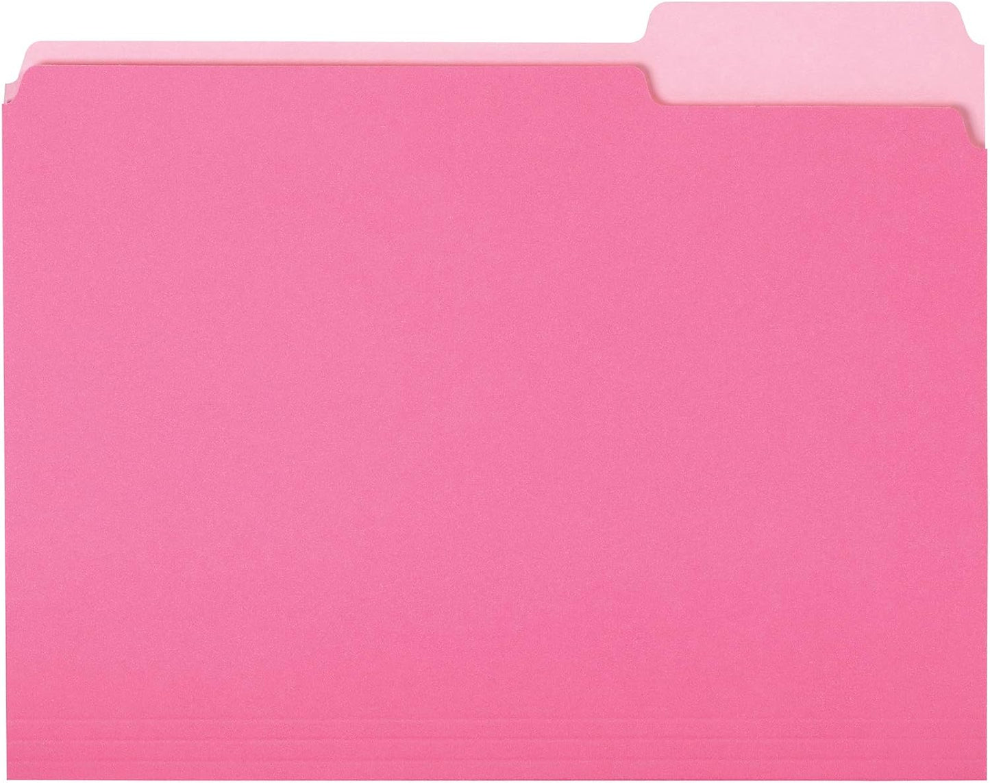 Organize in Style:  Basics Pink File Folders