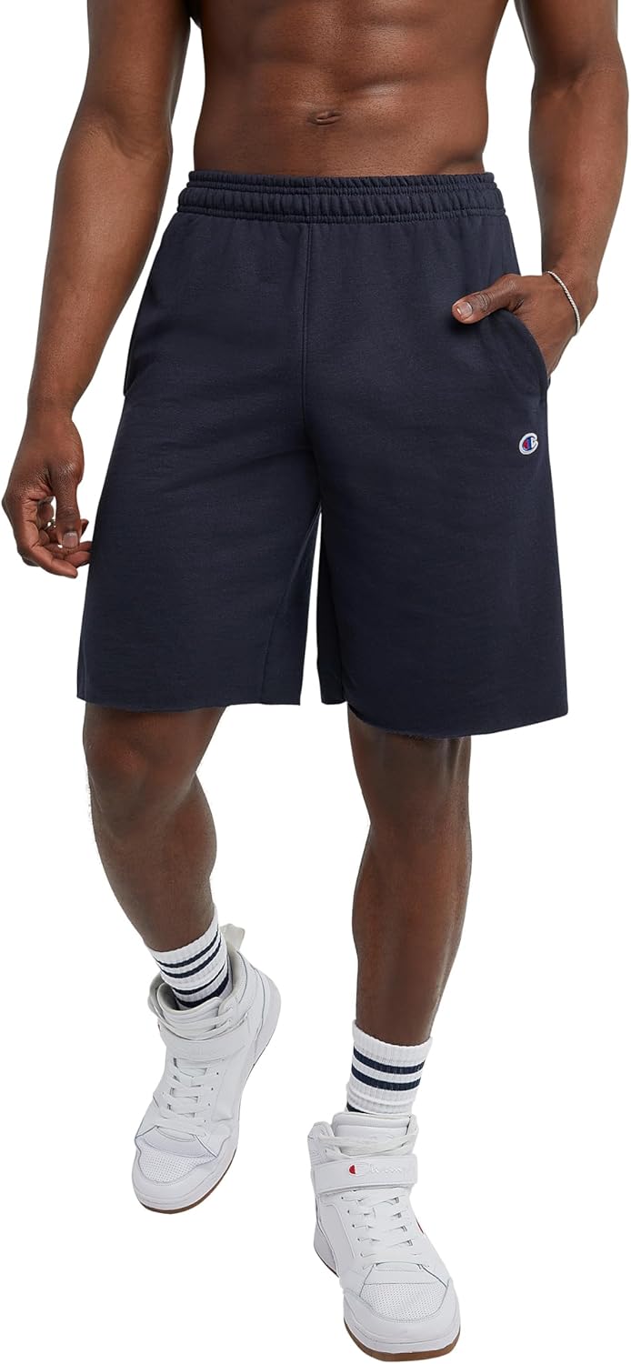 Champion Men's Fleece Athletic Shorts with Pockets for Comfort