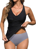 Yonique Tankini Swimsuits for Women Tummy Control Two Piece Set