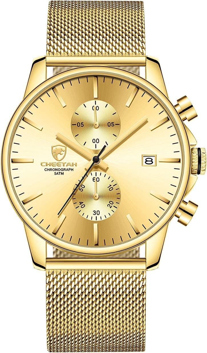 GOLDEN HOUR Mens Watch Fashion Sleek Minimalist Quartz Analog