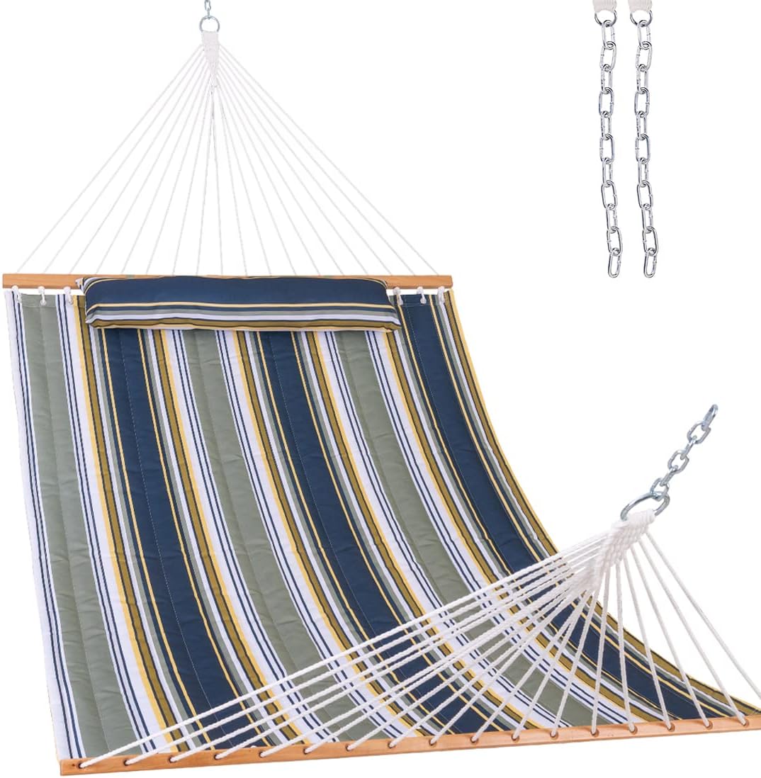 Lazy Daze 12 FT Quilted Fabric Hammock for Ultimate Relaxation