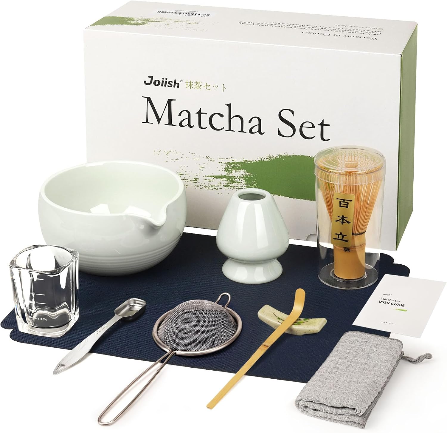 Matcha Tea Set 10-Pcs Kit for Authentic Japanese Experience