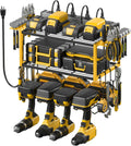 Tool Organizer with Charging Station and 3 Layers Wall Mount Drill