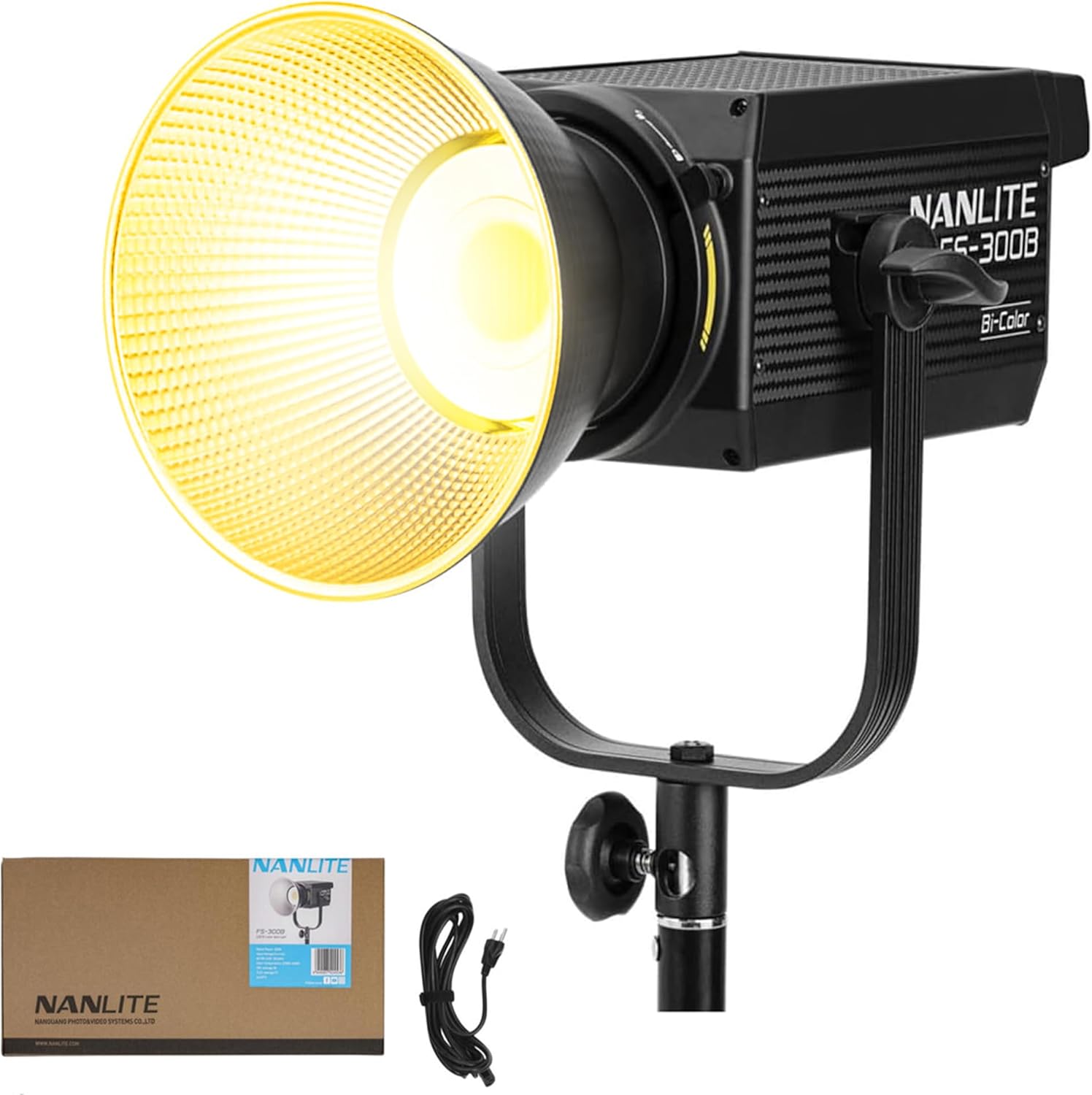 Nanlite FS-300B 300W Bi-Color LED Spotlight for Creators
