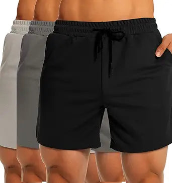 CNRUWE Mens Workout Running Shorts Lightweight Breathable Gym