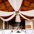 6 Panels White Ceiling Drapes 5ft x 10ft - Wedding Ceiling Draping