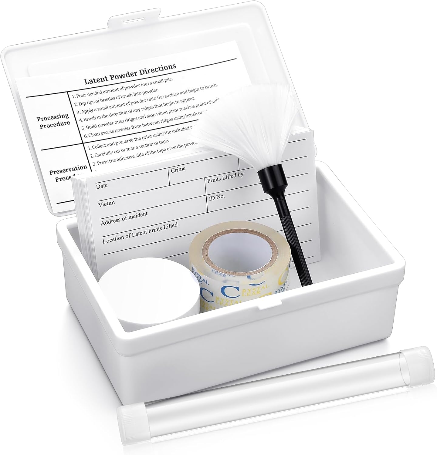 Basic Latent Fingerprint Kit for Forensic Science Enthusiasts