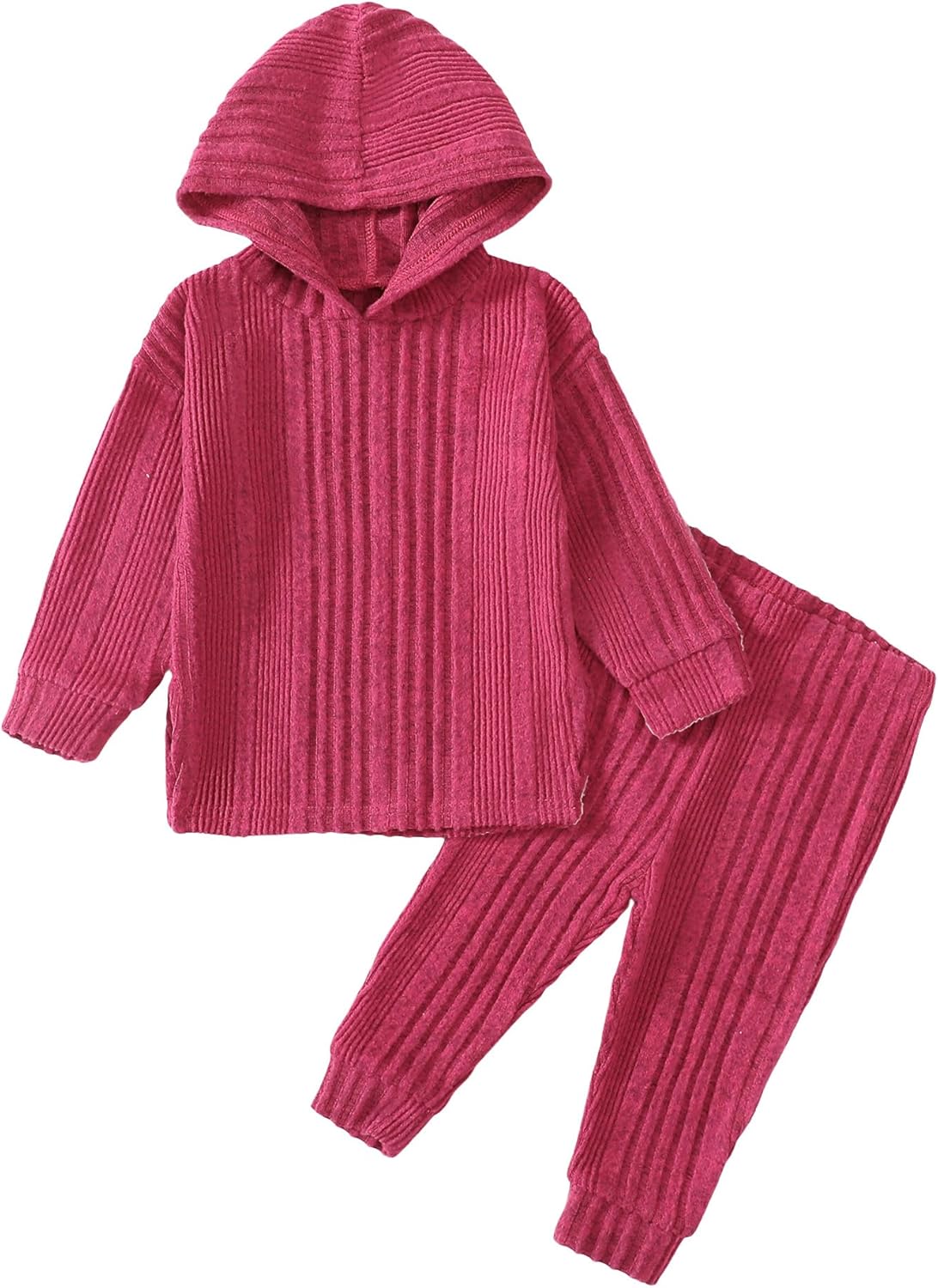 Toddler Girl Fall Clothes Set Warm Soft 2-piece Outfit for Kids