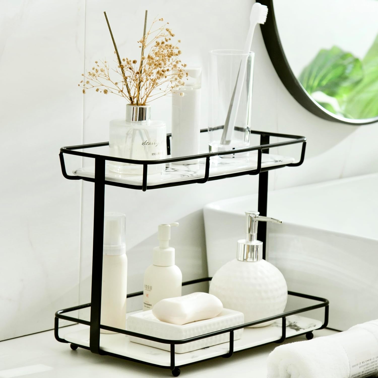 Bathroom Organizer Countertop Perfume and Makeup Storage Rack
