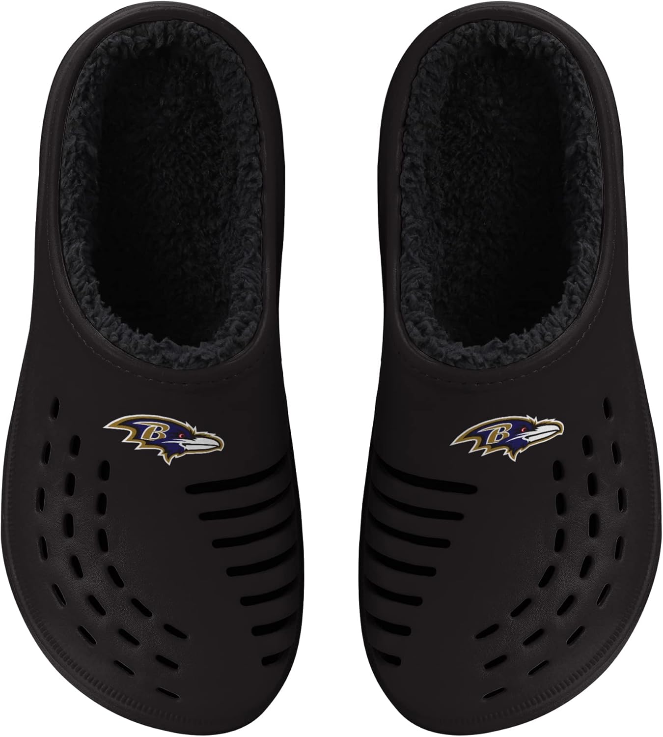 FOCO Men's NFL Sherpa Lined Big Logo Clog for Ultimate Comfort