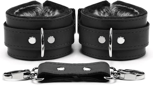 Barcelona Wrist and Ankle Cuffs in Soft Lamb Hide Leather