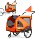 Sepnine Dog Bike Trailer 2-in-1 Pet Stroller - Supports 88 lbs