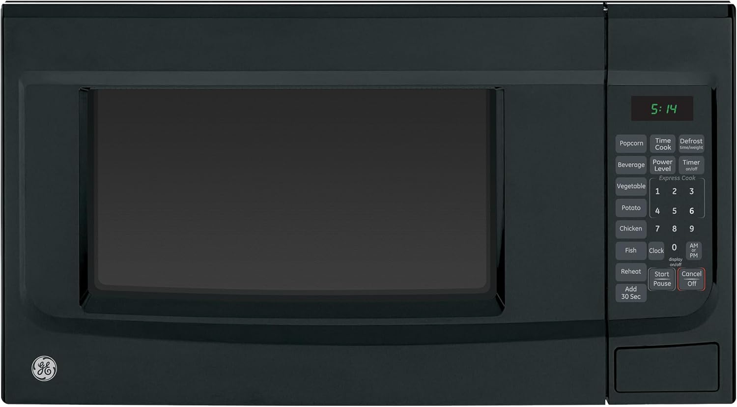 GE 1,100W Microwave w/ 7 Auto Settings & Child-Lock, Essential for Small Spaces