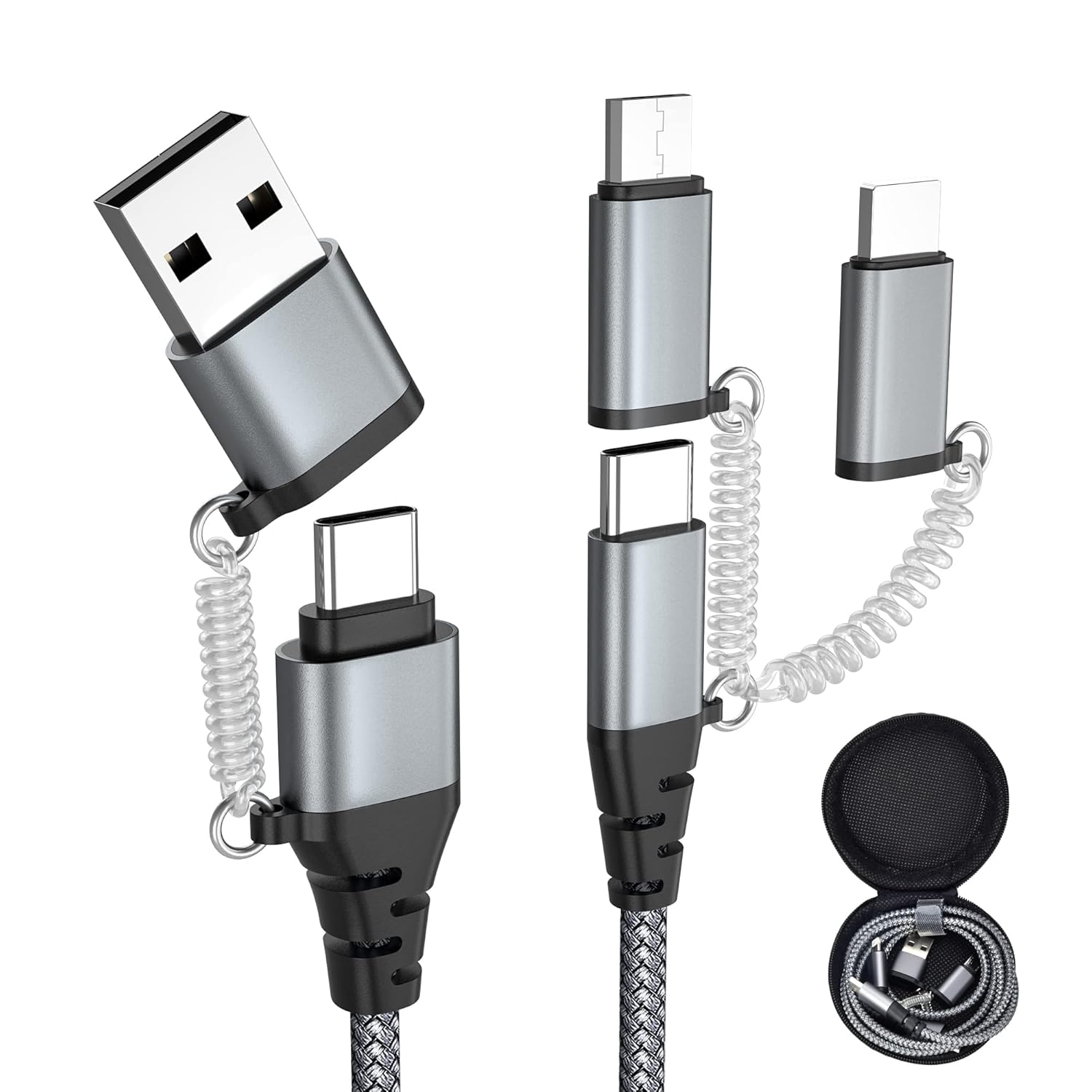 Fast Charge 3-in-1 USB C Cable - Multi-device Compatibility
