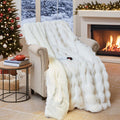 Heated Blanket Throw with 6 Fast Heating Levels - Cozy Faux Fur Throw