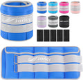 Adjustable Ankle Weights 1-20 lbs Pair - Removable Inserts for Walking