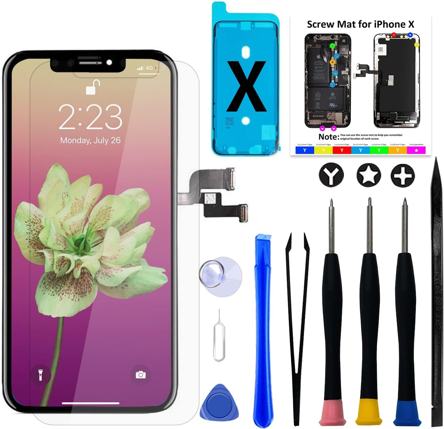 iPhone X OLED Screen Replacement Kit for Perfect Device Revival