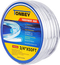 3/4 in I.D x 1 in O.D 50 ft Clear Vinyl Tubing - Home Brewing