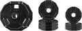 CAP Barbell 2-Inch Olympic Cast Iron Plate Weight Set - Durable Rubber