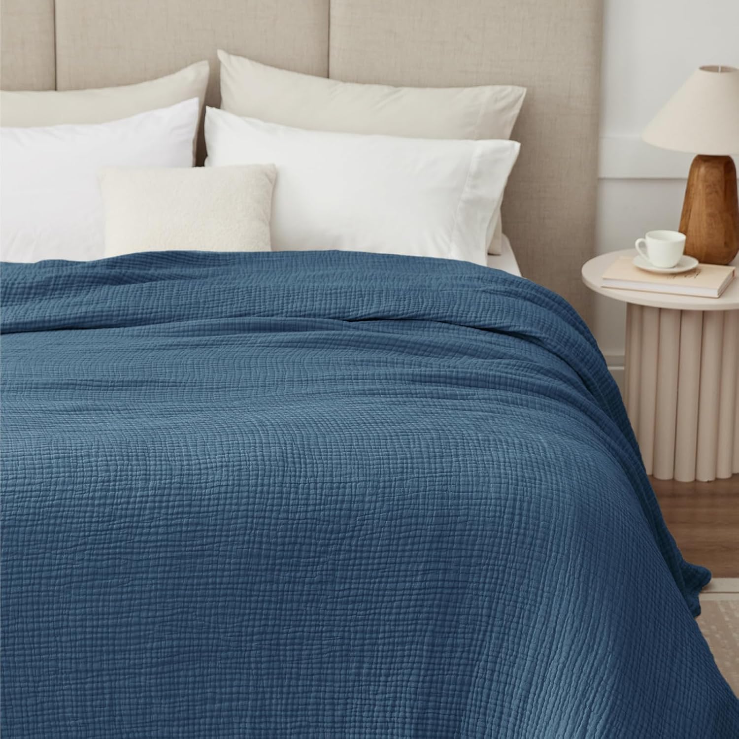 100% Cotton Muslin Blanket Twin XL for All Season Comfort