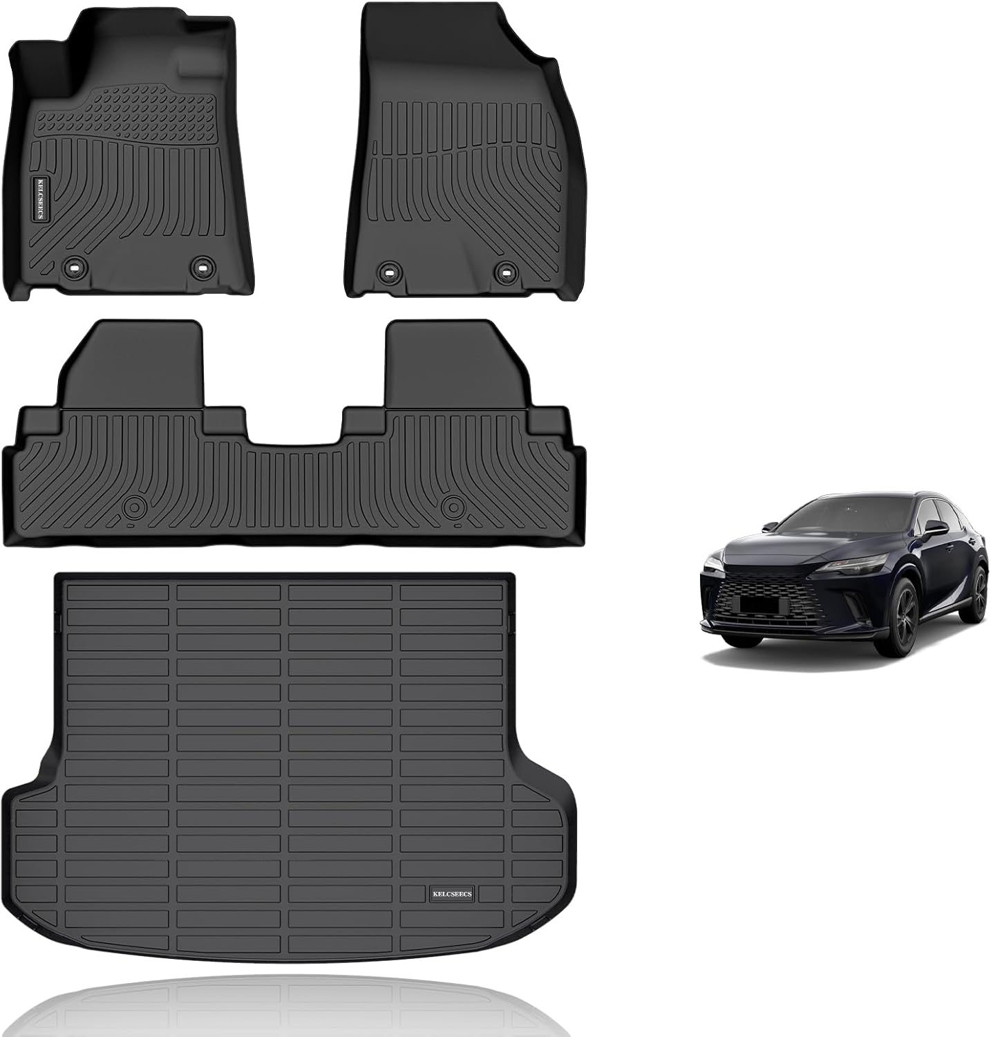 KELCSEECS Custom Floor Mats for Lexus RX 2010-2015 All Weather