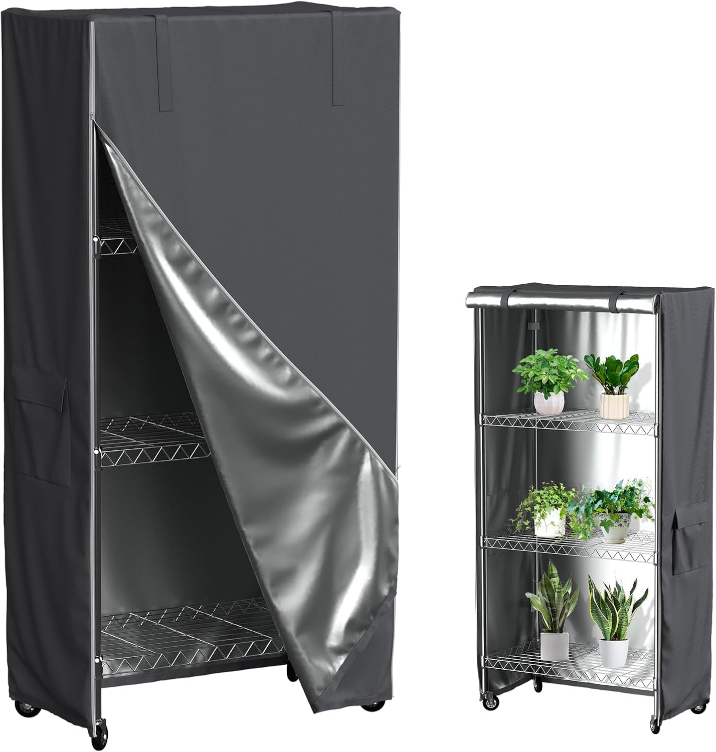 Heavy Duty Waterproof Wire Rack Cover for 36in W Shelving Units