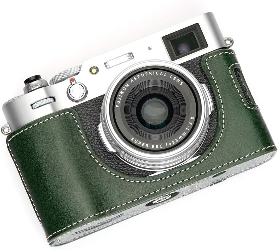 Handmade Genuine Leather Half Camera Case for FUJIFILM X100V