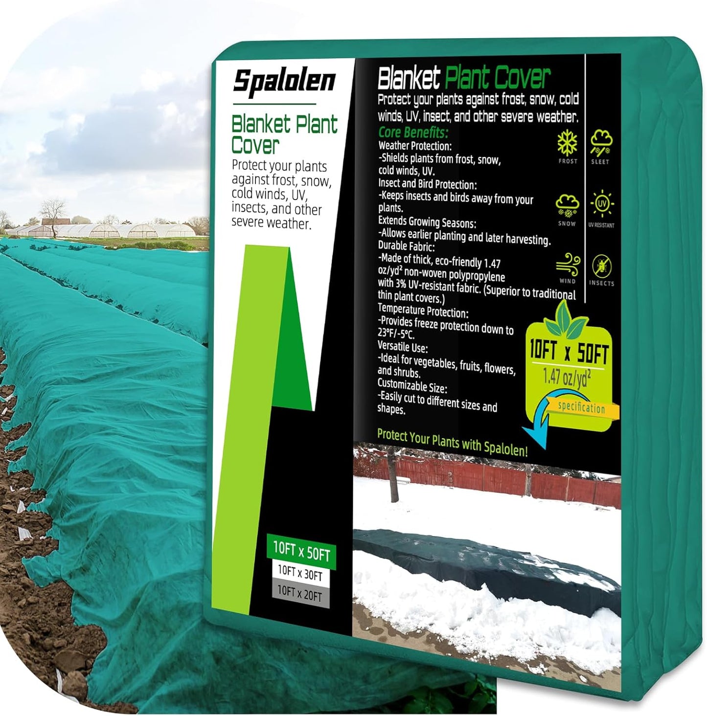 Plant Covers Freeze Protection for Outdoor Winter Frost/Sun