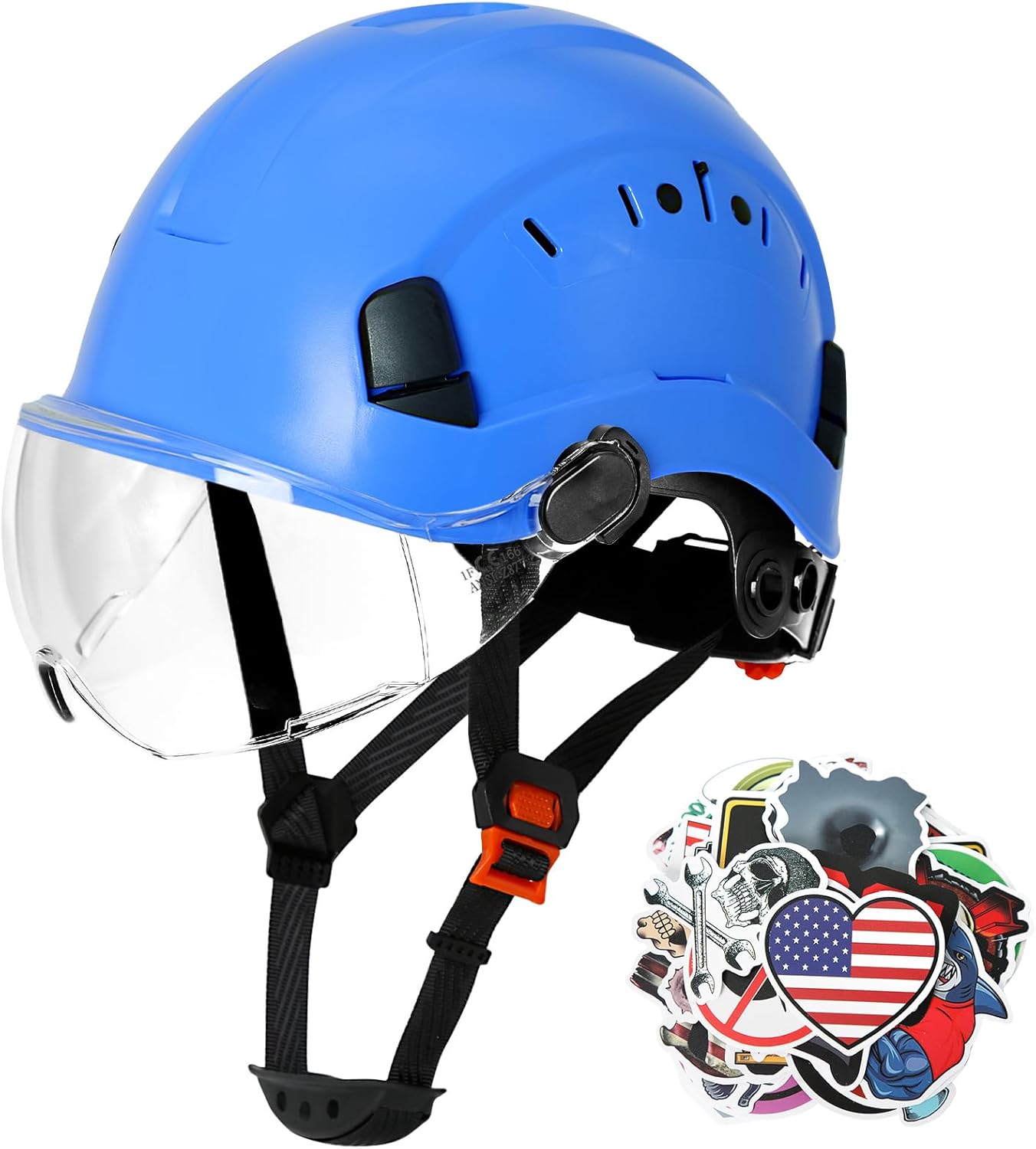 AOLAMEGS Construction Blue Hard Hats for Safety and Comfort