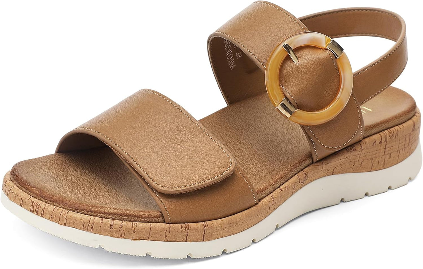 UBFEN Womens Flat Sandals with Arch Support for Comfort