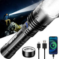 High Lumens Rechargeable Flashlight with Ignition Lens for Emergencies