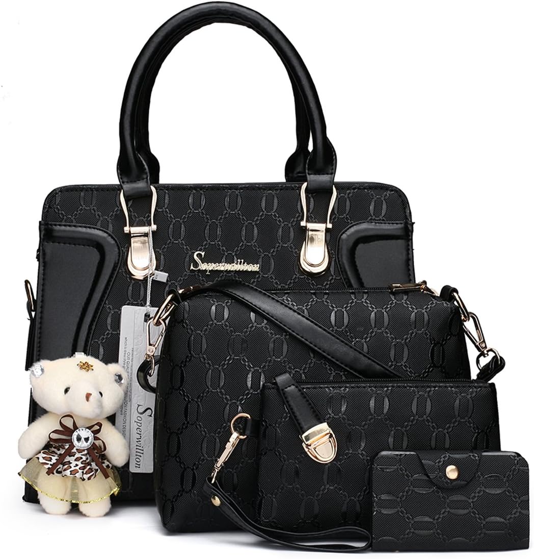 Stylish Women's Fashion Handbags Tote Bags Set for Every Occasion