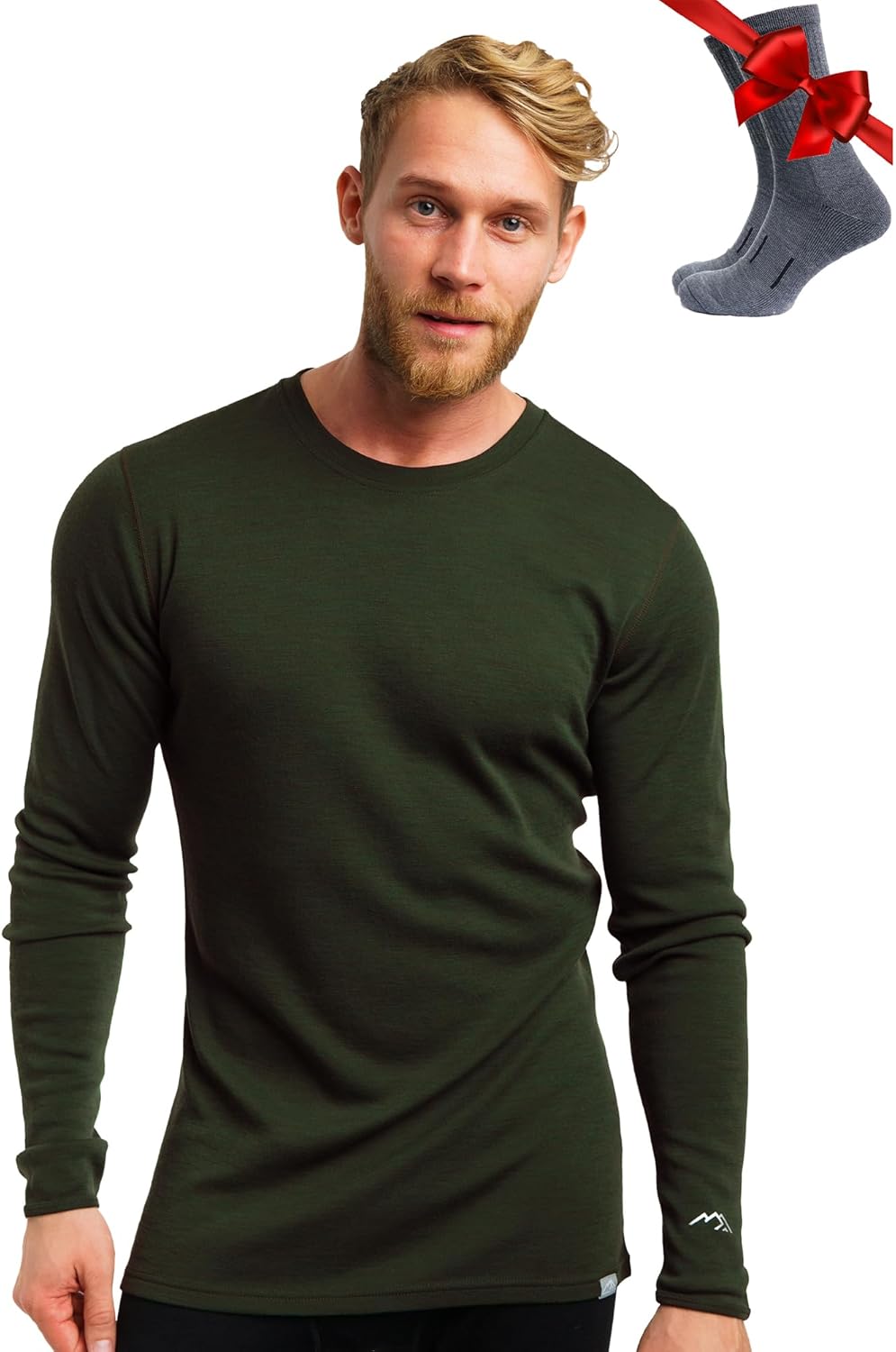 Merino Wool Base Layer for Men - Comfortable Thermal Shirts