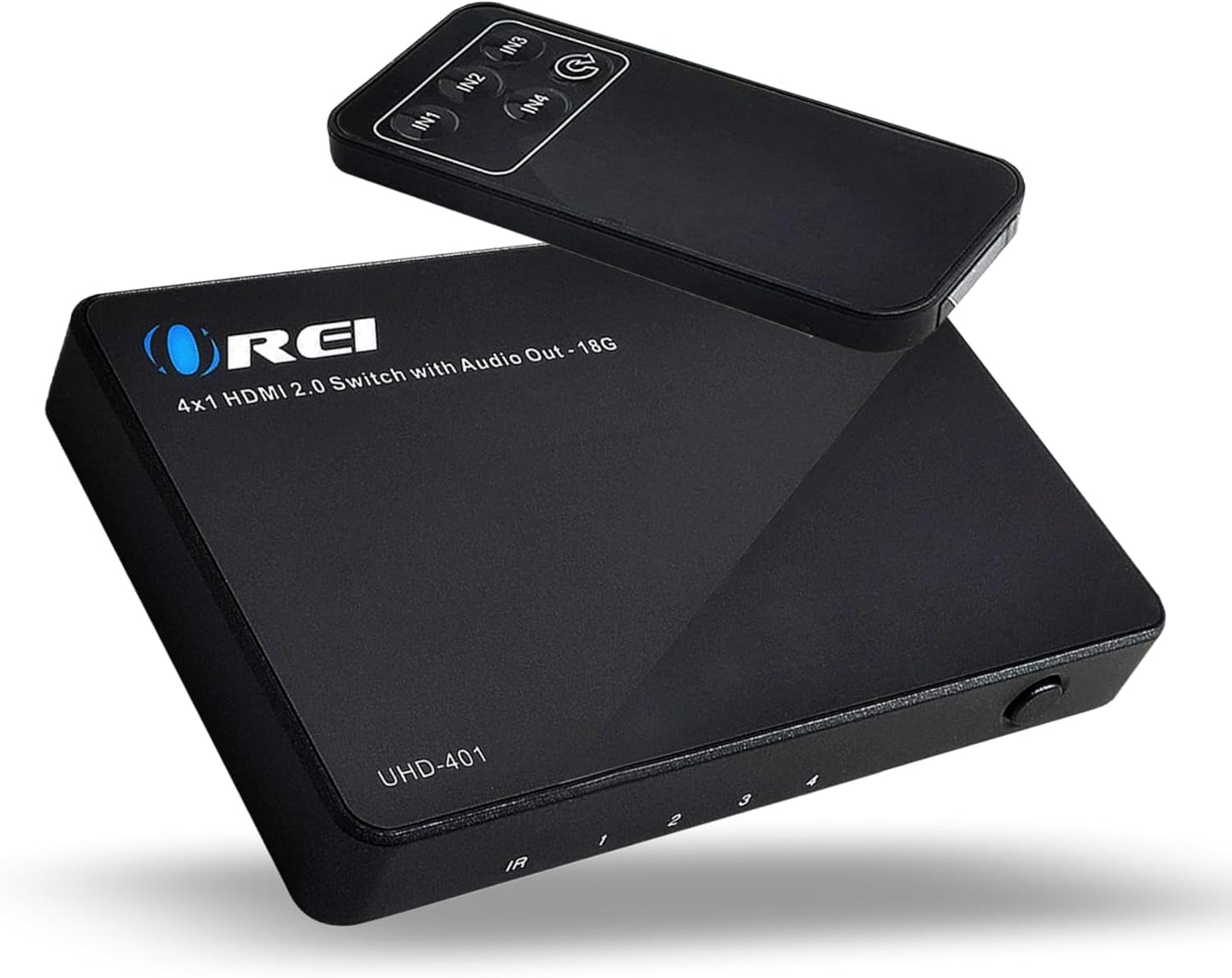 OREI Ultra HD HDMI Switcher 4 x 1 with Audio Extractor & Remote