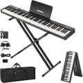 88 Key Foldable Piano Keyboard - Full Size Portable Digital Piano