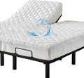 Kingnex Quilted Waterproof Split Top Queen Mattress Protector - Padded