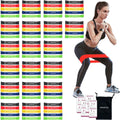 100 PCS Bulk Resistance Bands Loop Exercise Bands Set - Group Fitness