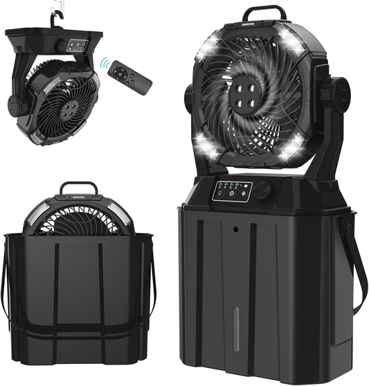 Portable Misting Fans with 6L Water Tank for Outdoor Comfort