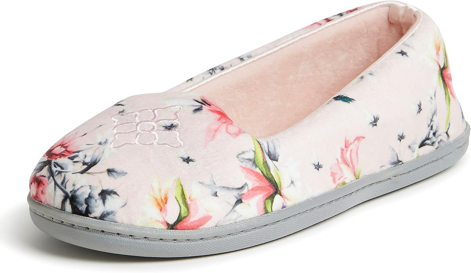 Dearfoams Women's Rebecca Cozy Loafer Slippers with Memory Foam