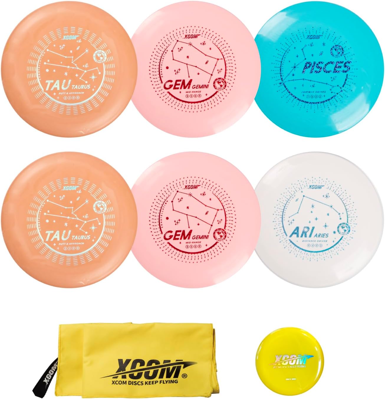 Pro-Quality Disc Golf Set - 6 Discs + Marker | Beginner's Best