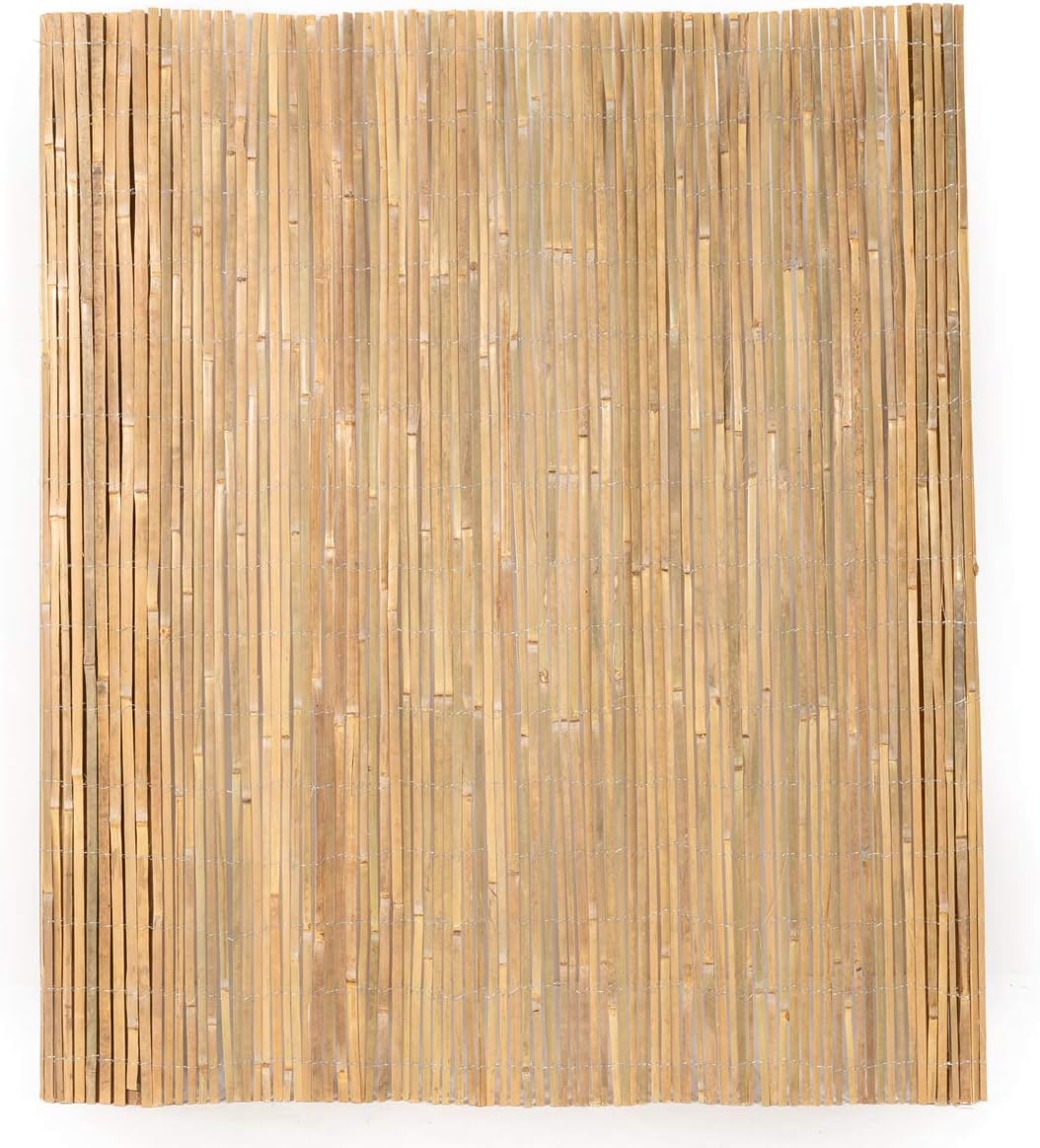 Mininfa Natural Bamboo Slat Screening for Eco-Friendly Privacy