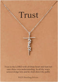 Lcherry Faith Cross Pendant Necklace for Women - Religious Jewelry