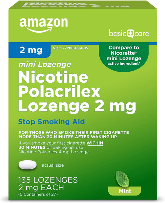 Mini Nicotine Polacrilex Lozenges for Effective Smoking Cessation