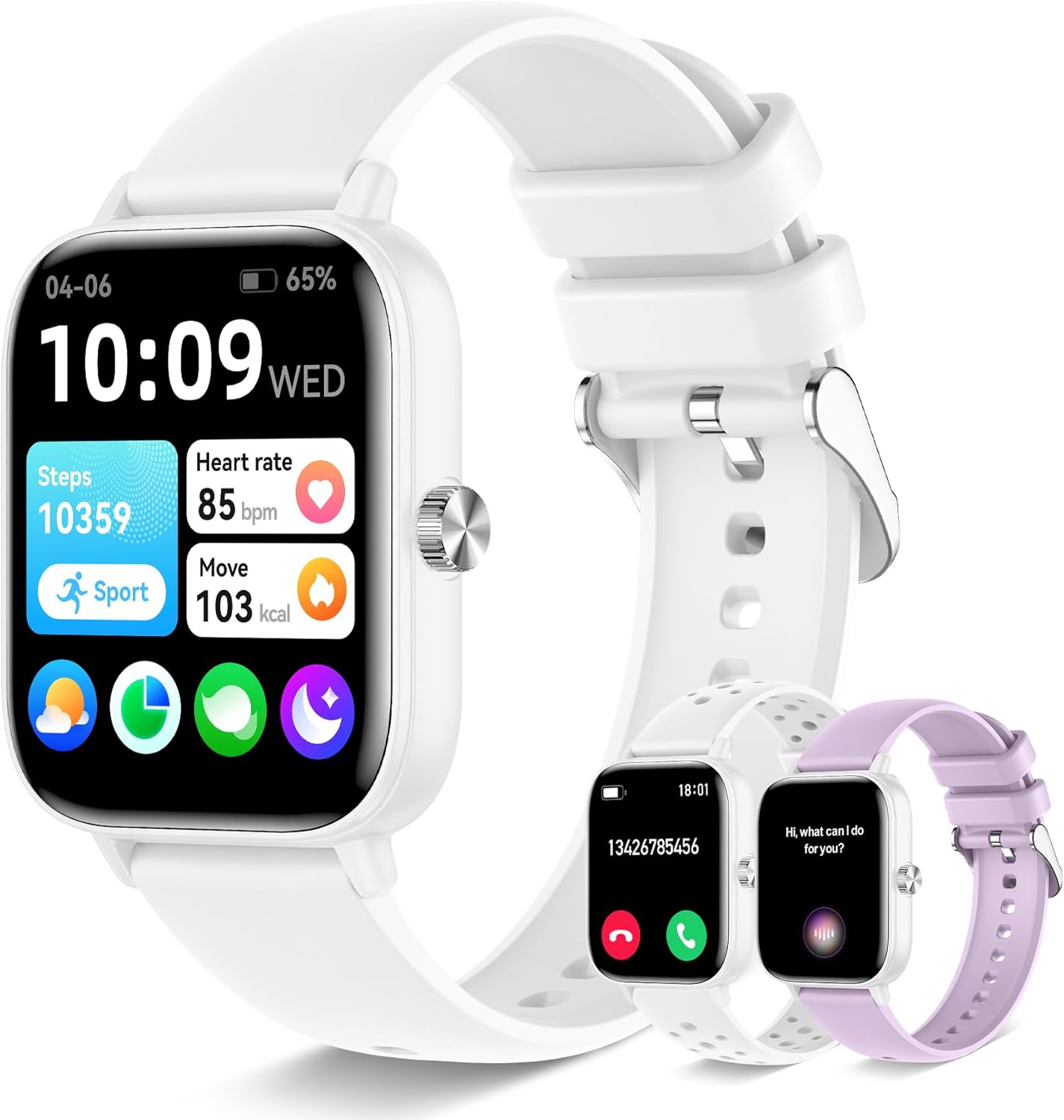 Smart Watch for Women Men with Call Function and Fitness Tracker