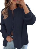 Women's Long Sleeve Ribbed Cardigan Sweater - Cozy Fall Layering