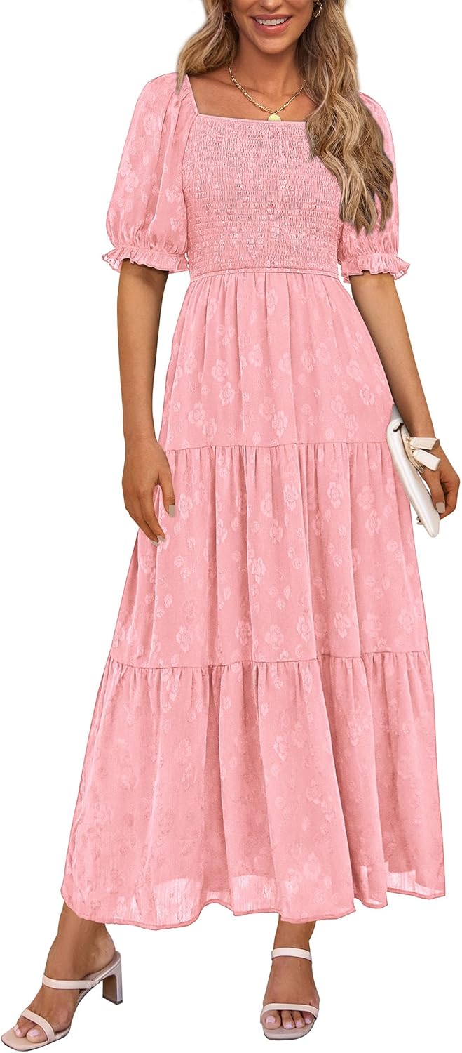 PRETTYGARDEN Women's Summer Casual Midi Dresses for 2025